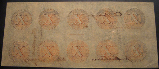 1858 $10 Terre Haute, Indiana Obsolete Note