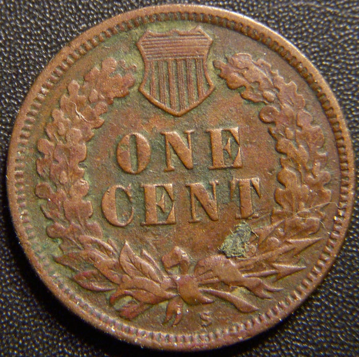 1908-S Indian Head Cent - Fine Details