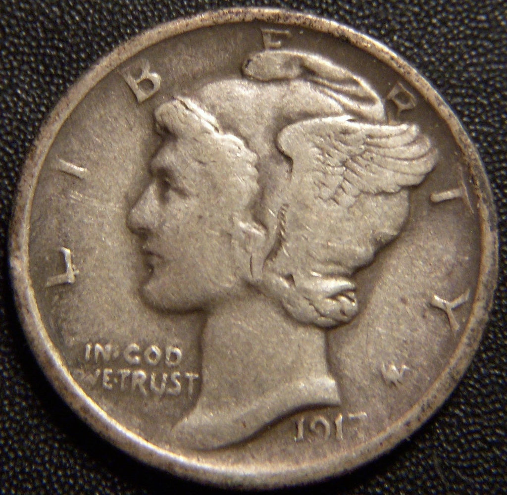 1917-D Mercury Dime - Very Fine