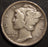 1917-D Mercury Dime - Very Fine