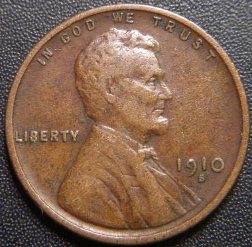 1910-S Lincoln Cent - Very Fine