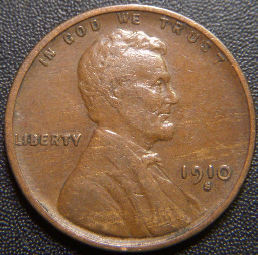 1910-S Lincoln Cent - Very Fine