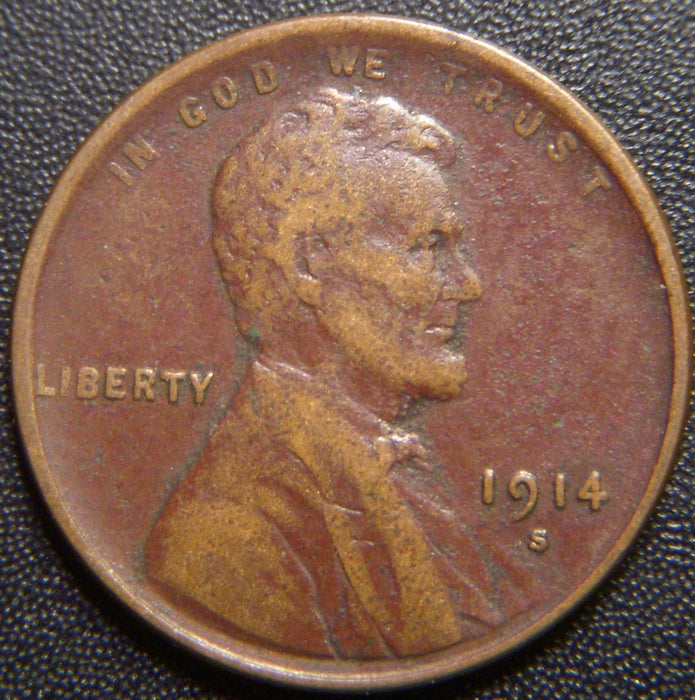1914-S Lincoln Cent - Fine