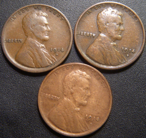 1914-S Lincoln Cent - Very Good