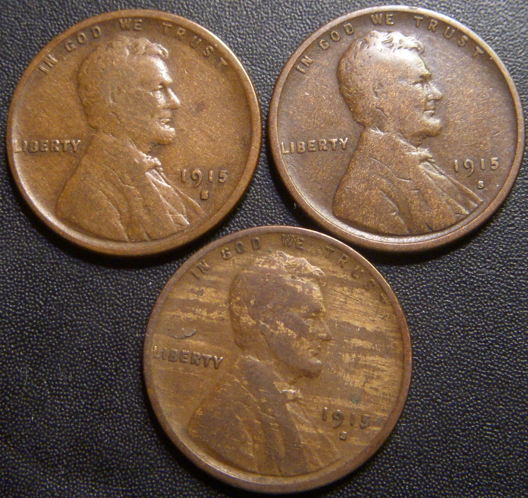 1915-S Lincoln Cent - Very Good