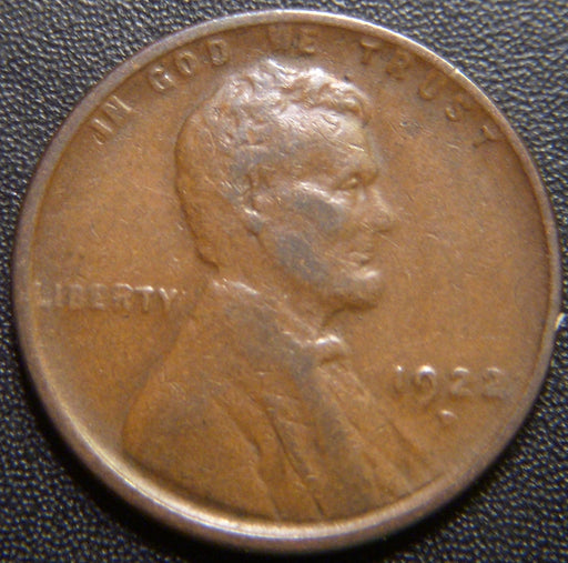 1922-D Lincoln Cent - Very Fine