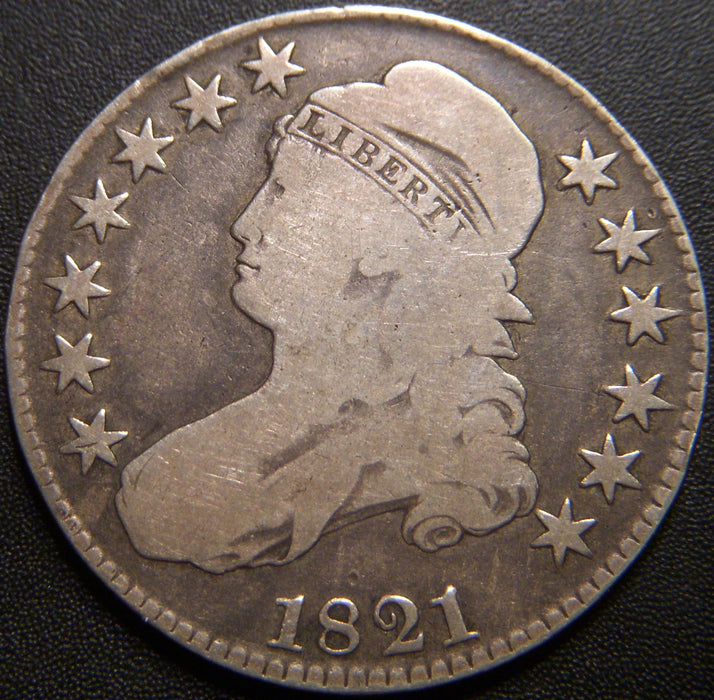 1821 Bust Half Dollar - Very Good