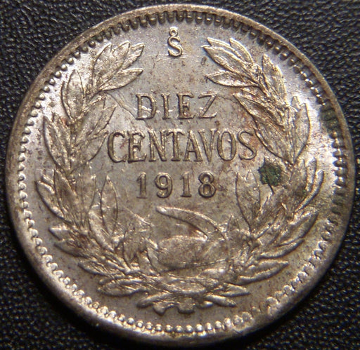 1918 10 Centavos - Chile