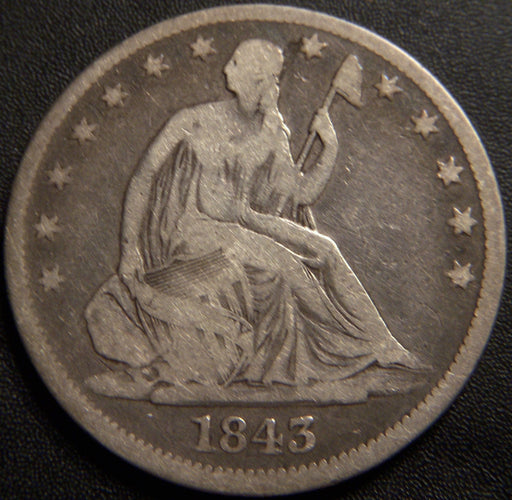 1843-O Seated Half Dollar - Very Good