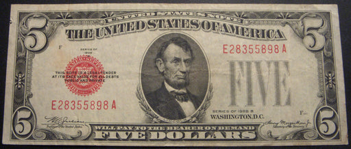 1928B $5 United States Note - FR# 1527