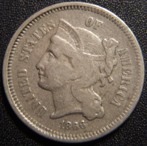 1866 Three Cent Piece - Fine