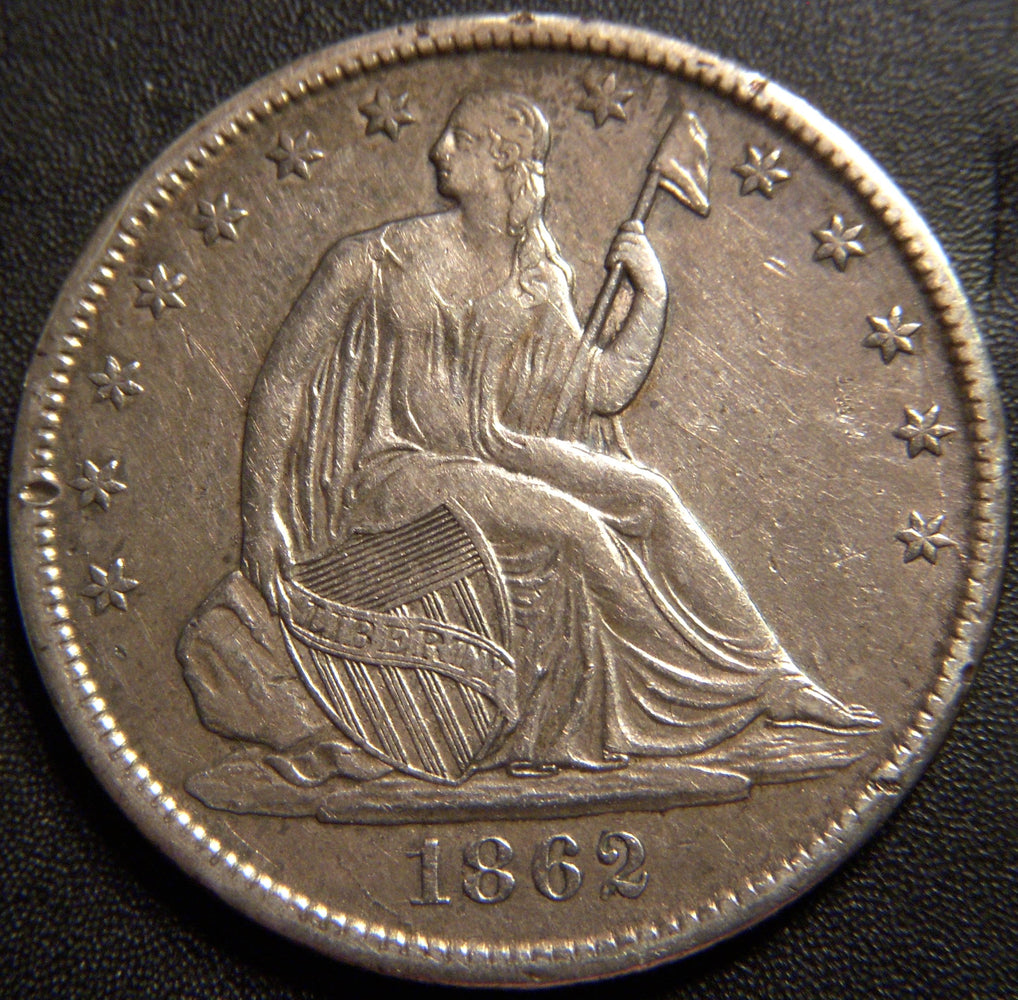 1862-S Seated Half Dollar - Extra Fine