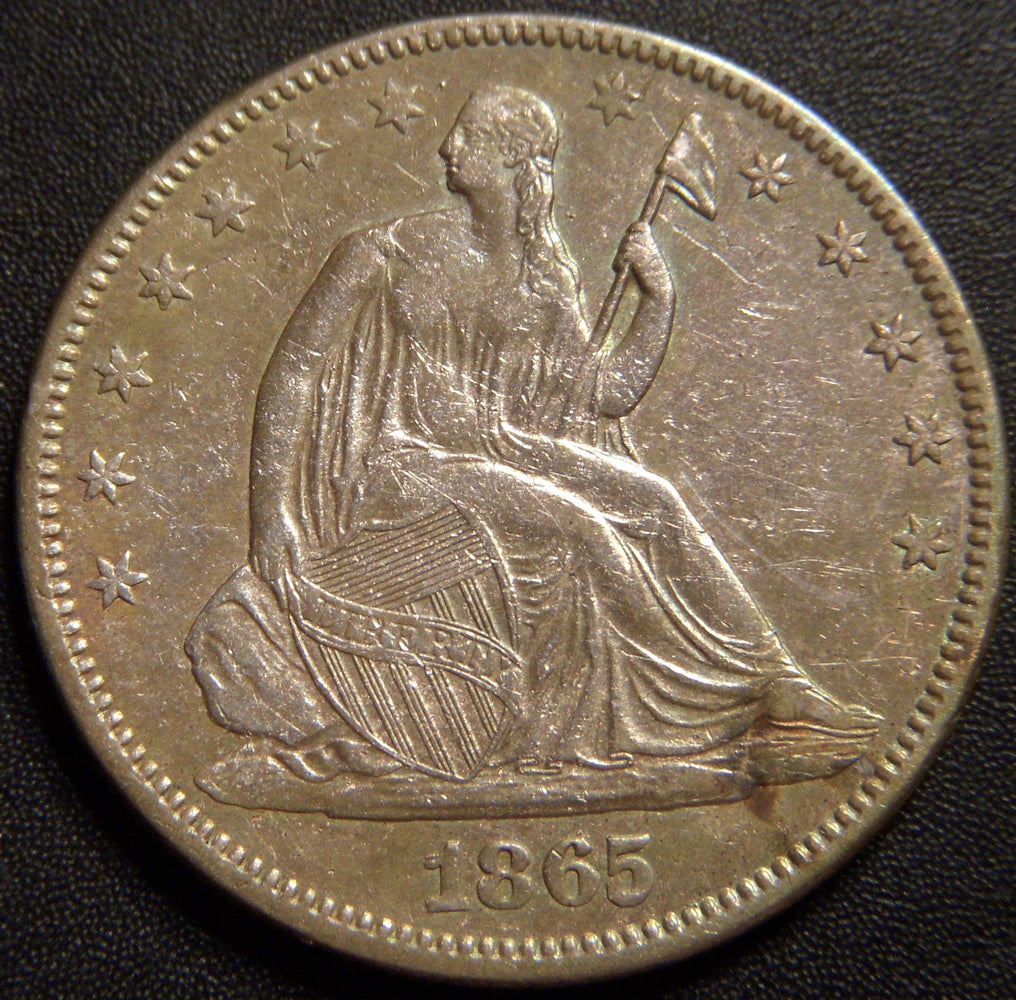 1865 Seated Half Dollar - Extra Fine