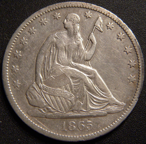 1865-S Seated Half Dollar - Extra Fine