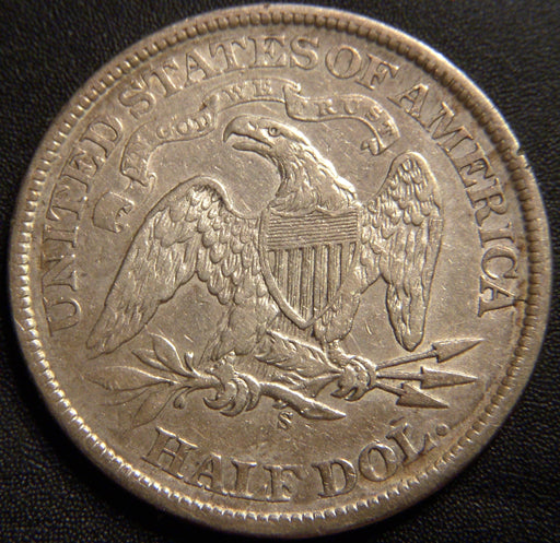 1866-S Seated Half Dollar - With Motto Very Fine