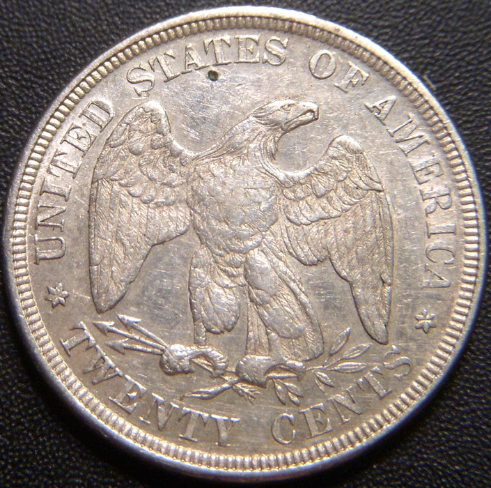 1875 Twenty Cent - AU+
