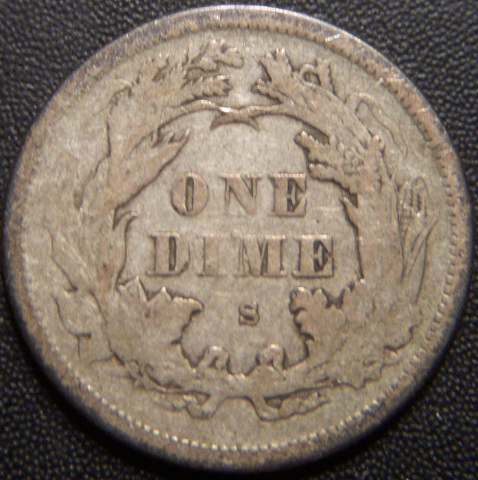 1875-S Seated Dime - Above Wreath Fine