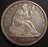 1869 Seated Half Dollar - Extra Fine