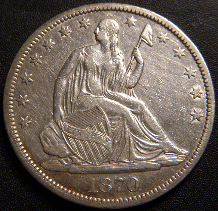 1870-S Seated Half Dollar - Extra Fine