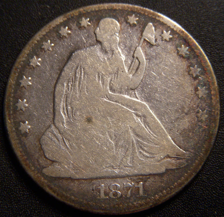 1871 Seated Half Dollar - Good