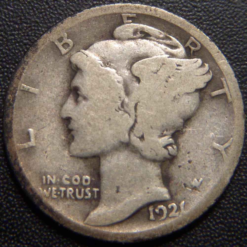 1921 Mercury Dime - Good