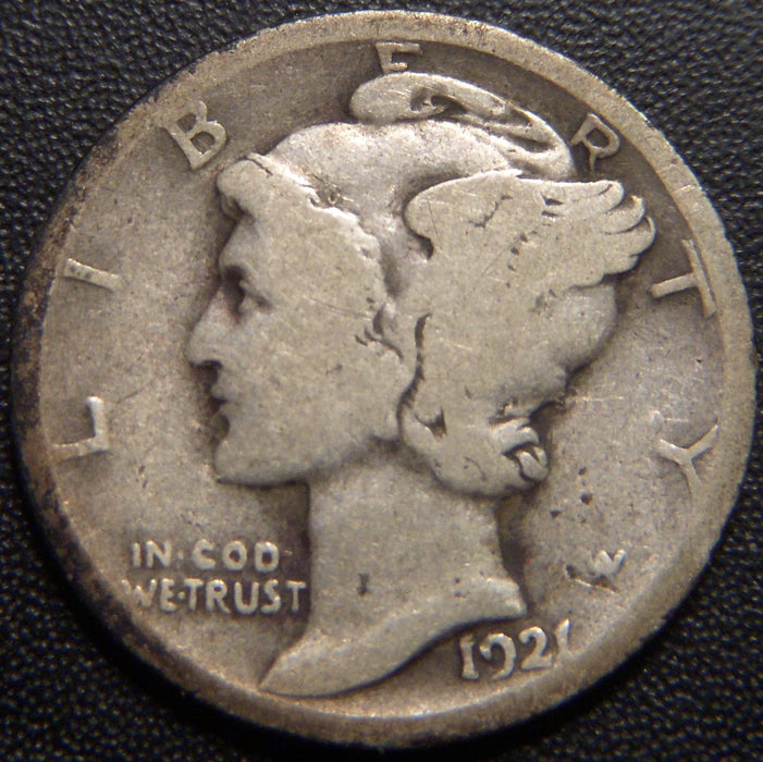 1921 Mercury Dime - Good