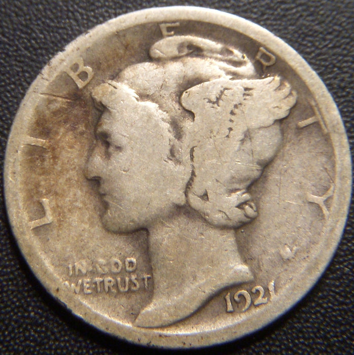 1921 Mercury Dime - Good