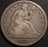 1872-CC Seated Half Dollar - Very Good