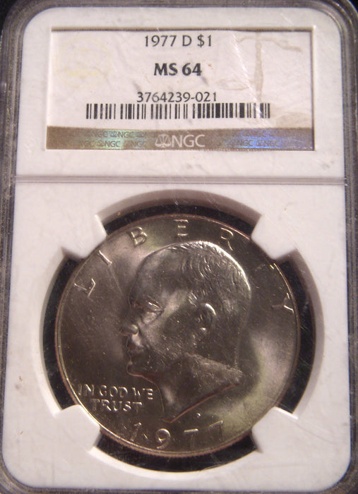 1977-D Eisenhower Dollar - NGC MS64