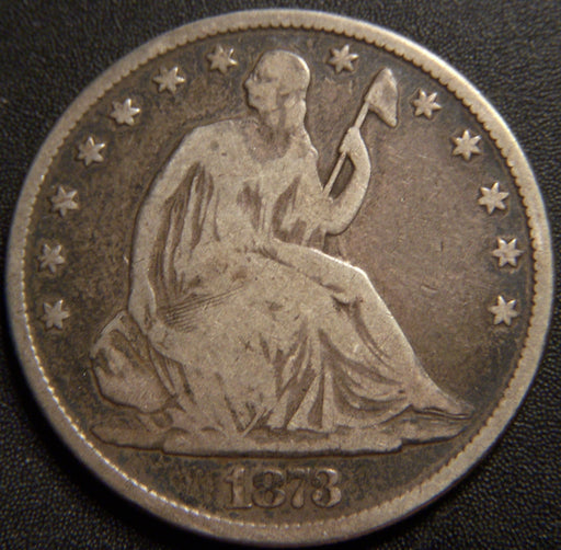 1873 Seated Half Dollar - No Arrow Closed 3 Good