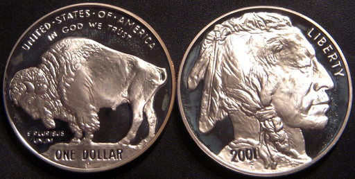 2001-P Buffalo Silver Dollar - Proof