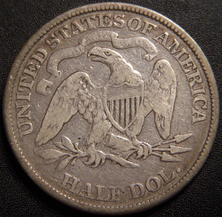 1874 Seated Half Dollar - Very Good