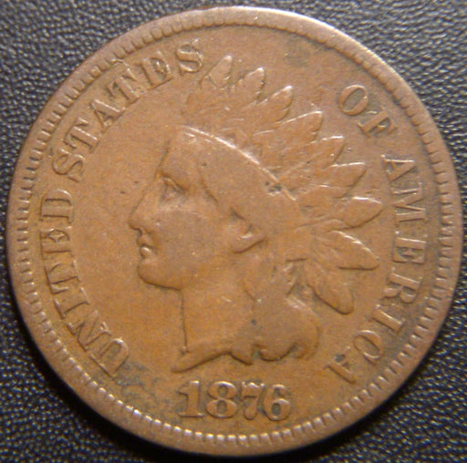 1876 Indian Head Cent - Good+