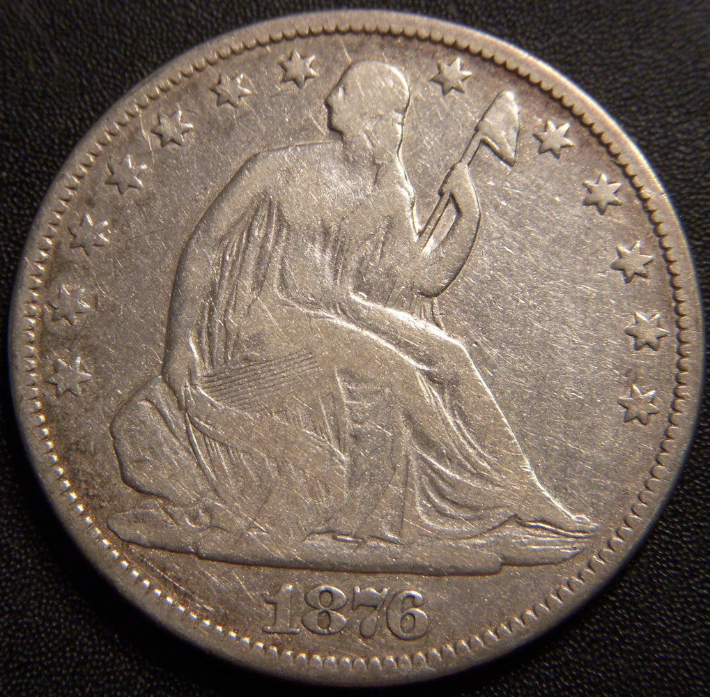 1876 Seated Half Dollar - Very Good