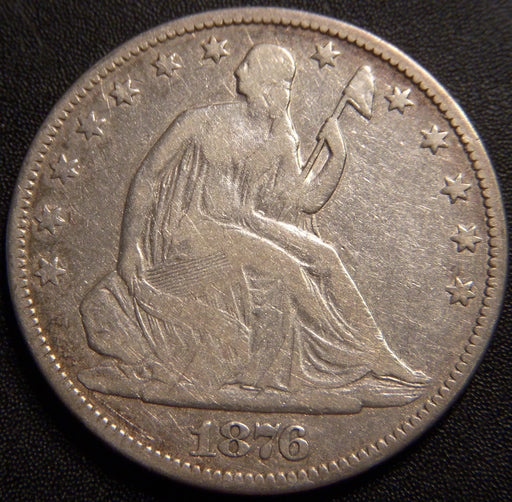 1876 Seated Half Dollar - Very Good