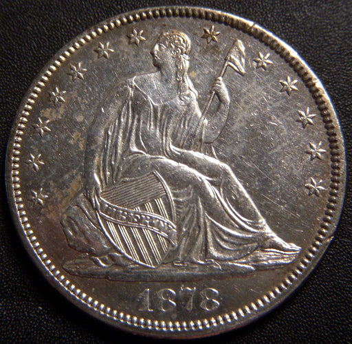 1878 Seated Half Dollar - AU