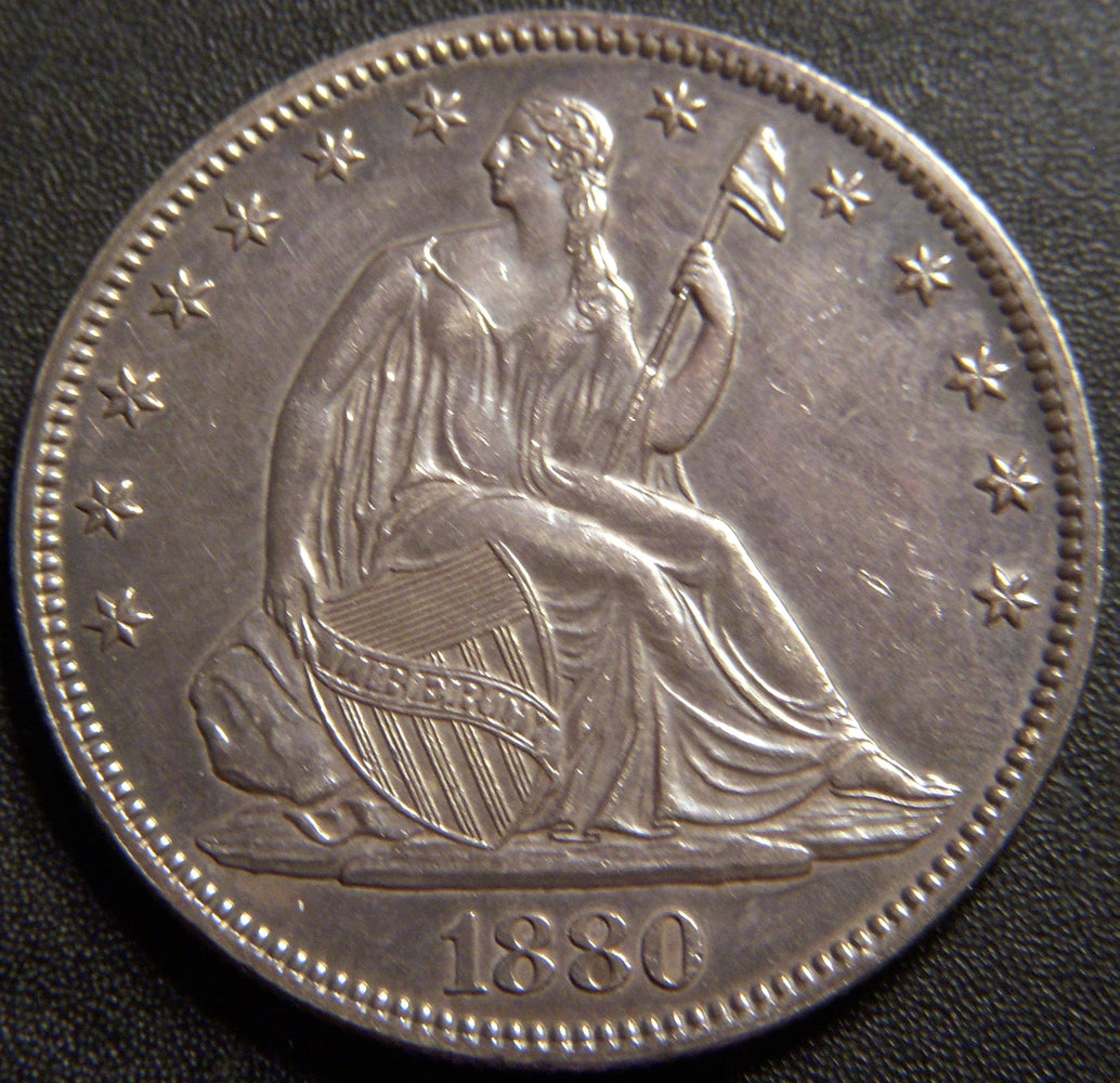 1880 Seated Half Dollar - AU