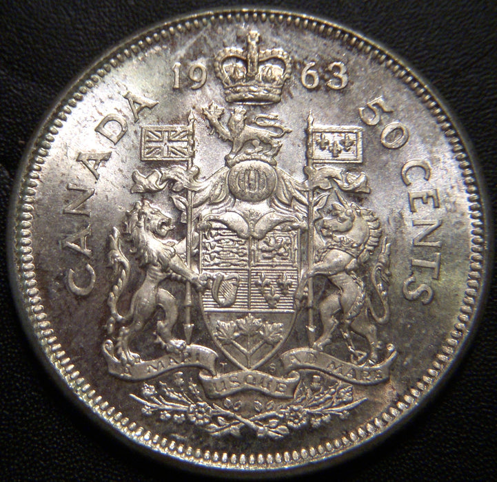 1963 Canadian Half Dollar - AU