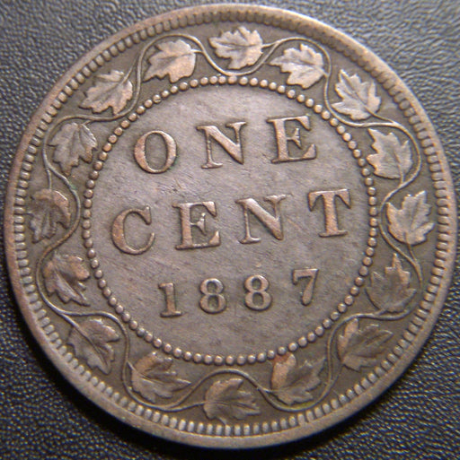 1887 Canadian Large Cent - Very Fine
