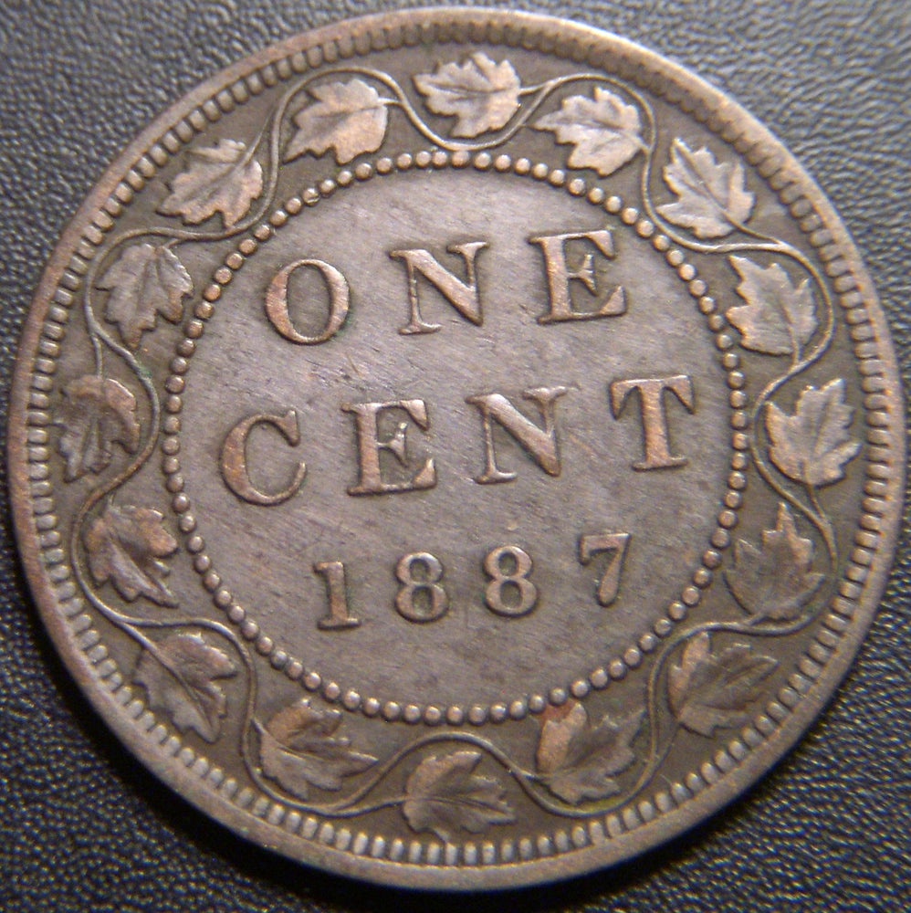 1887 Canadian Large Cent - Very Fine