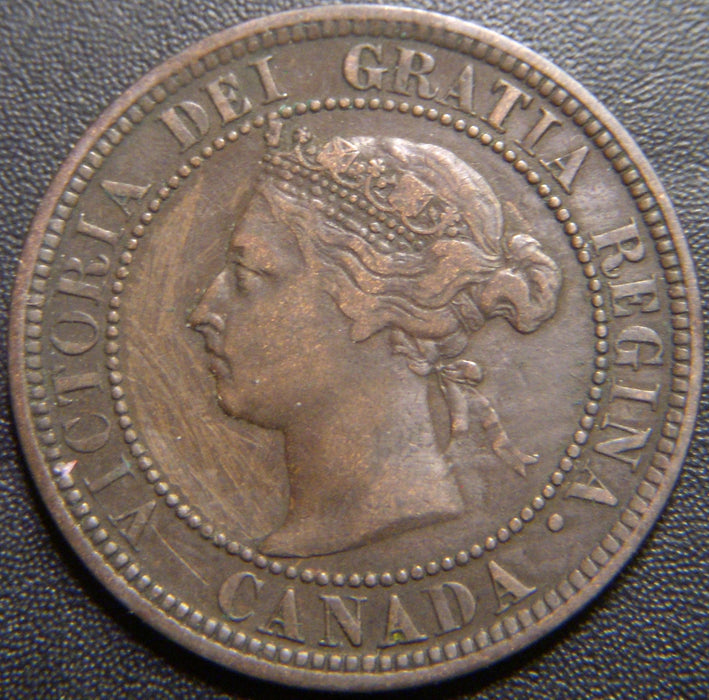 1887 Canadian Large Cent - Very Fine