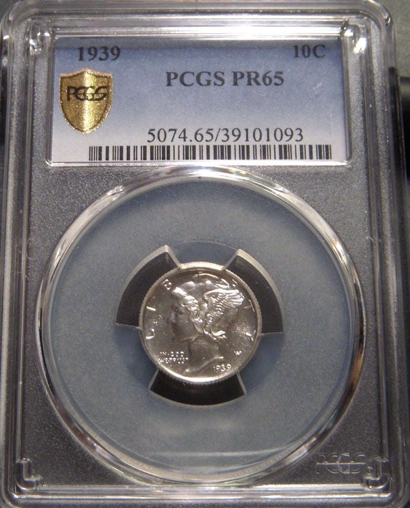 1939 Mercury Dime - PCGS PR65