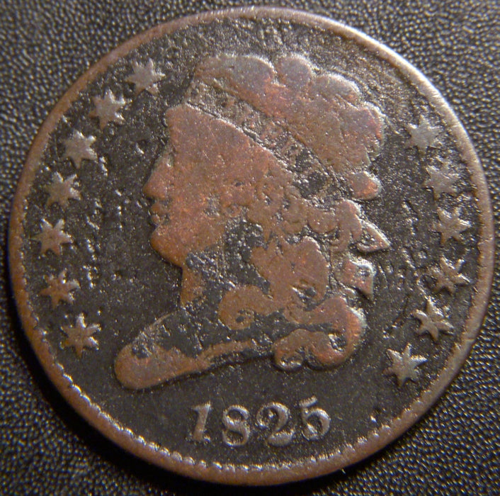 1825 Half Cent - Very Good