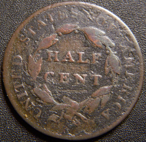 1825 Half Cent - Very Good