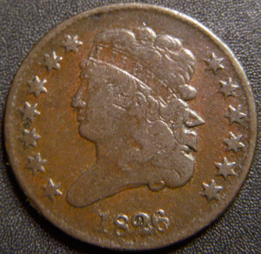 1826 Half Cent - Fine