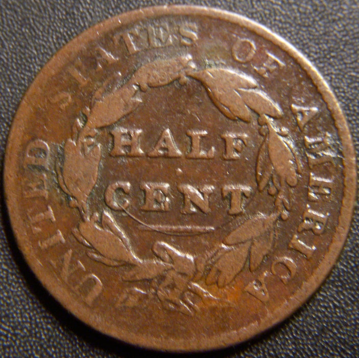 1828 Half Cent - 13 Stars Very Good