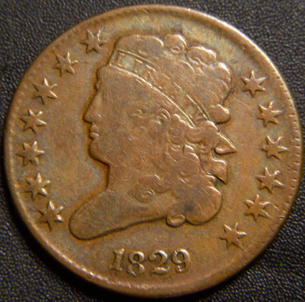 1829 Half Cent - Fine