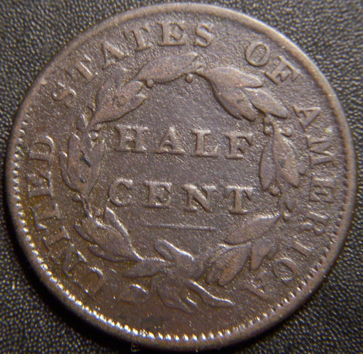 1833 Half Cent - Very Good