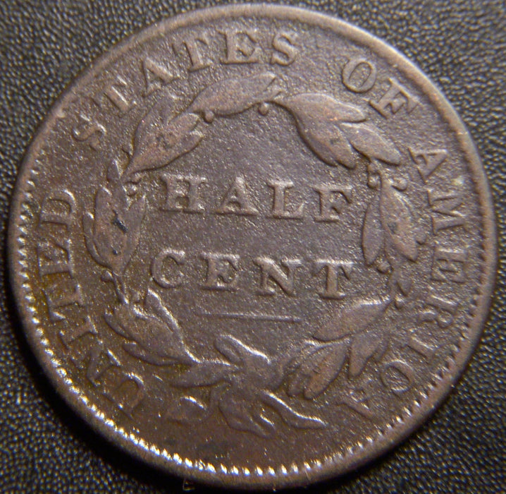 1833 Half Cent - Very Good