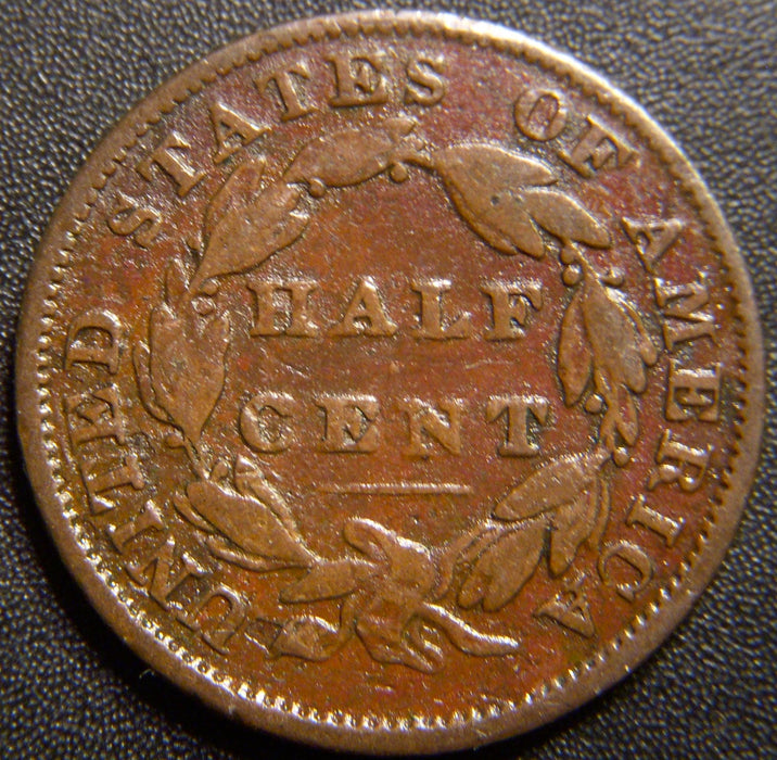 1834 Half Cent - Very Good